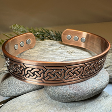 Load image into Gallery viewer, Galan Celtic Copper Cuff Bracelet
