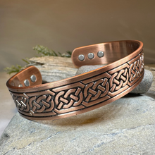 Load image into Gallery viewer, Galan Celtic Copper Cuff Bracelet
