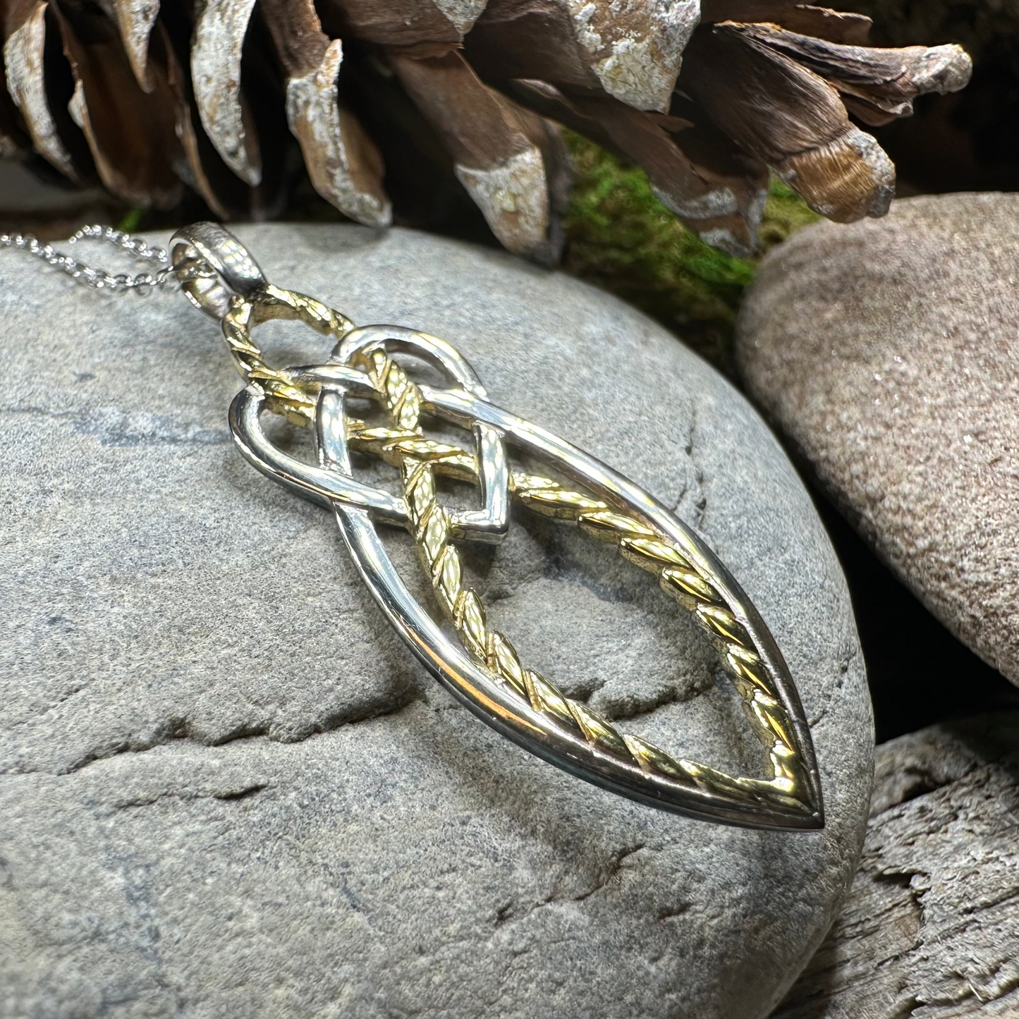 Seadream Celtic Knot Necklace - Handmade in Ireland — view 7