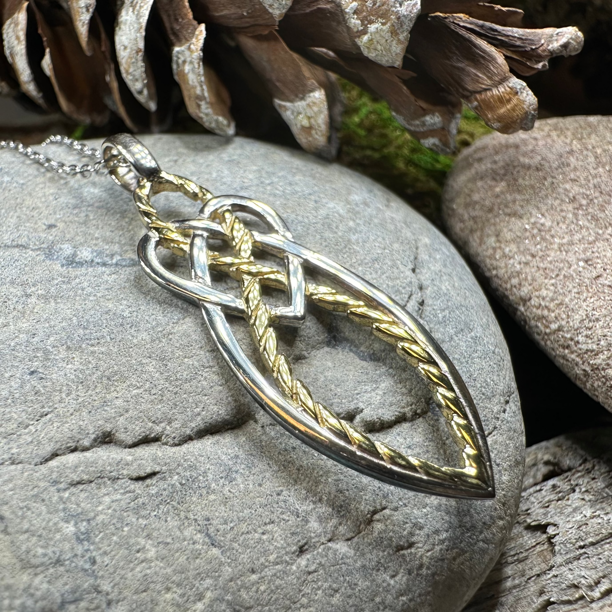 Seadream Celtic Knot Necklace - Handmade in Ireland — view 7