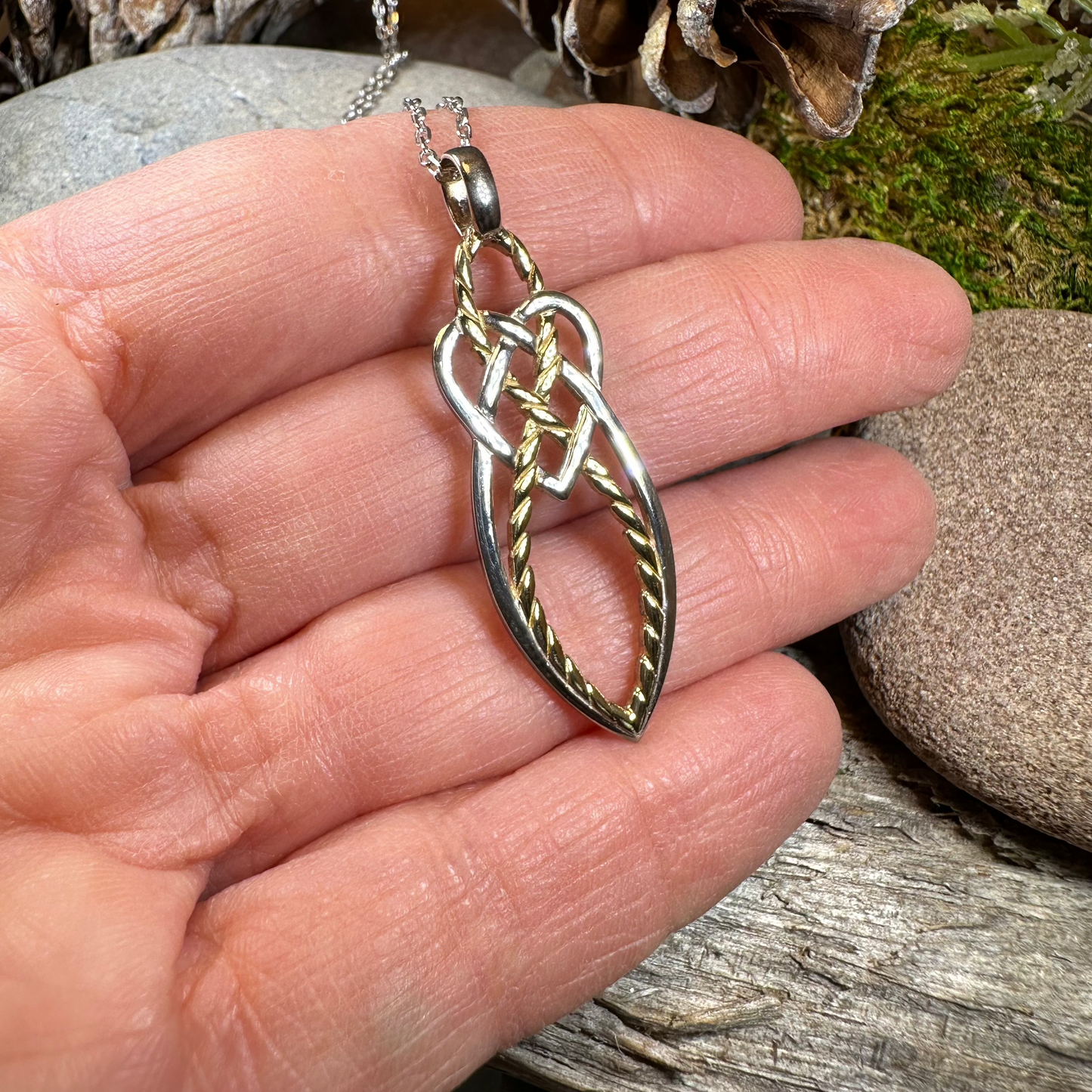 Seadream Celtic Knot Necklace - Handmade in Ireland — view 6