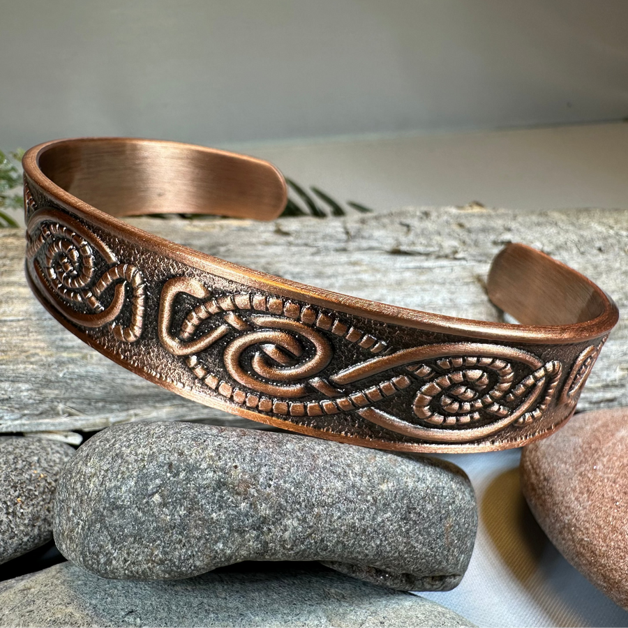 Talorc Celtic Copper Cuff Bracelet