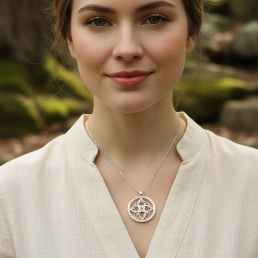 Colors of Ireland Celtic Knot Necklace — view 3
