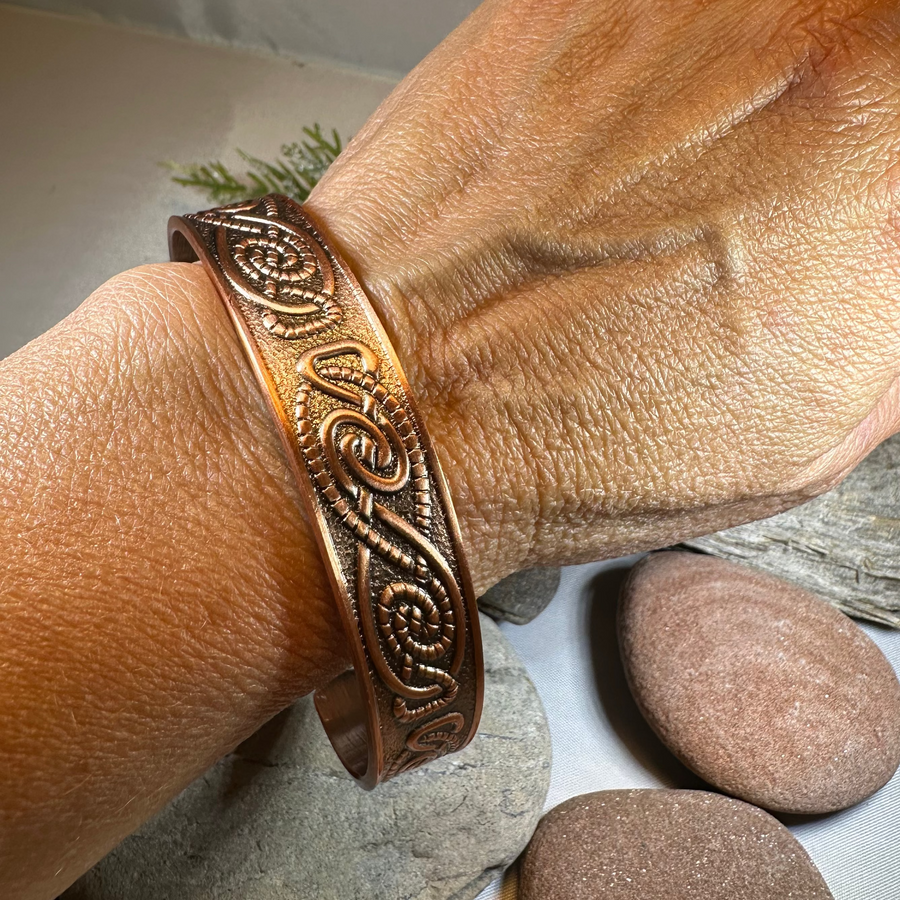 Talorc Celtic Copper Cuff Bracelet