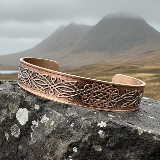 Ethne Celtic Copper Cuff Bracelet