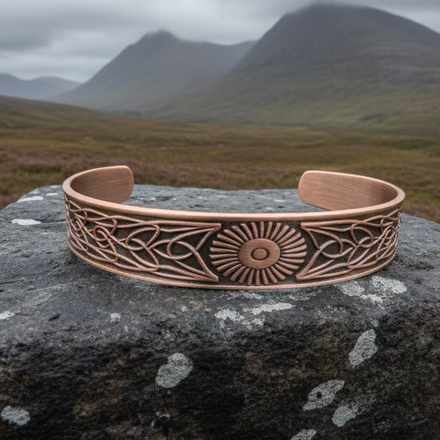 Talorgan Celtic Copper Cuff Bracelet