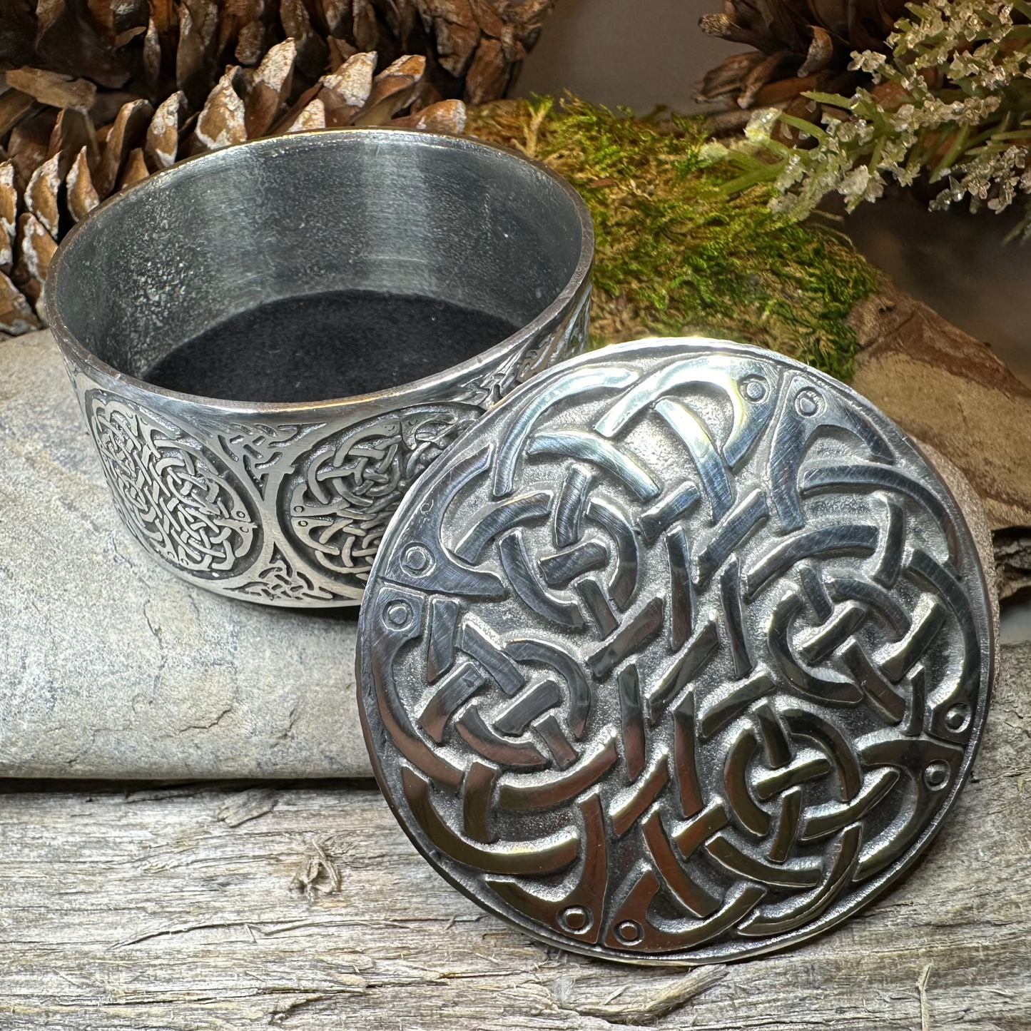 Round Celtic Trinket Box