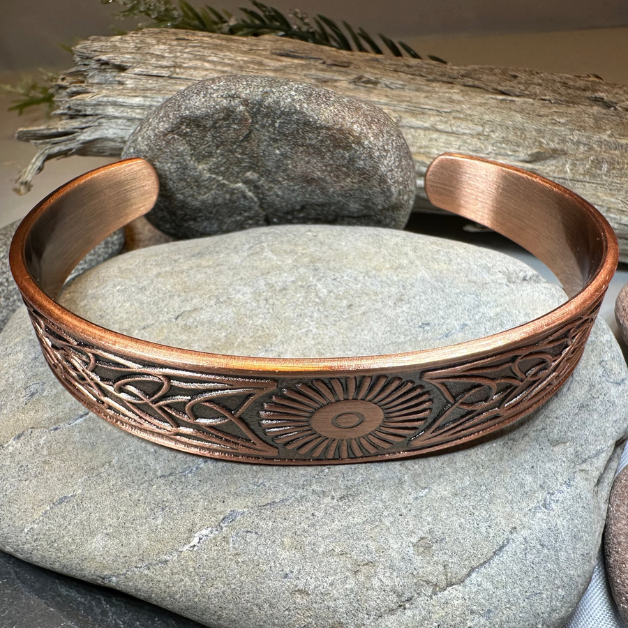 Talorgan Celtic Copper Cuff Bracelet