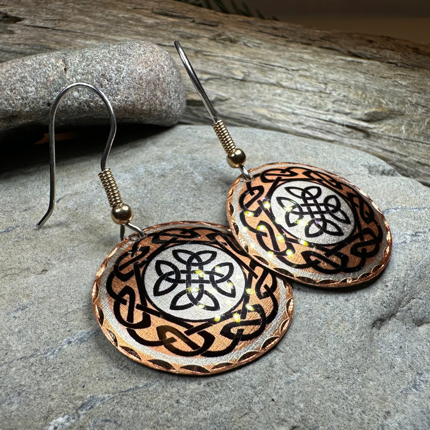 Violina Celtic Knot Copper Earrings — view 5