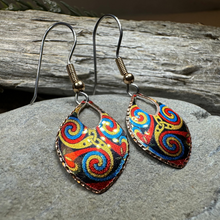 Load image into Gallery viewer, Lifeforce Celtic Spiral Copper Earrings
