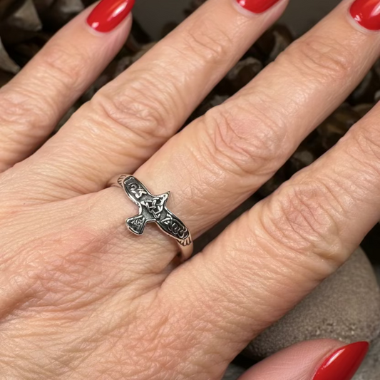 Soar Celtic Raven Ring — view 4