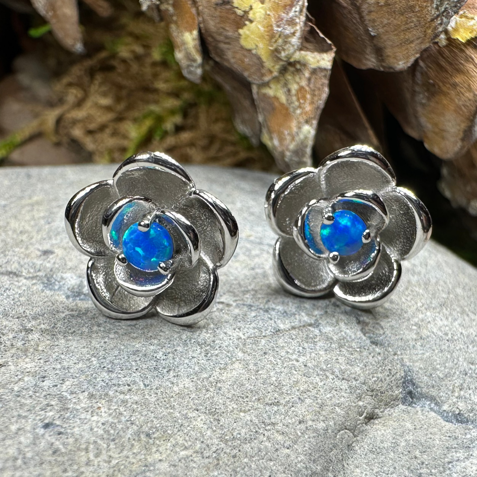 Wild Irish Rose Opal Earrings — view 6