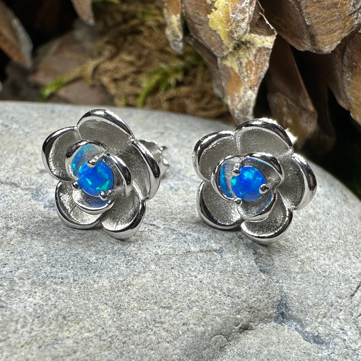 Wild Irish Rose Opal Earrings — view 8