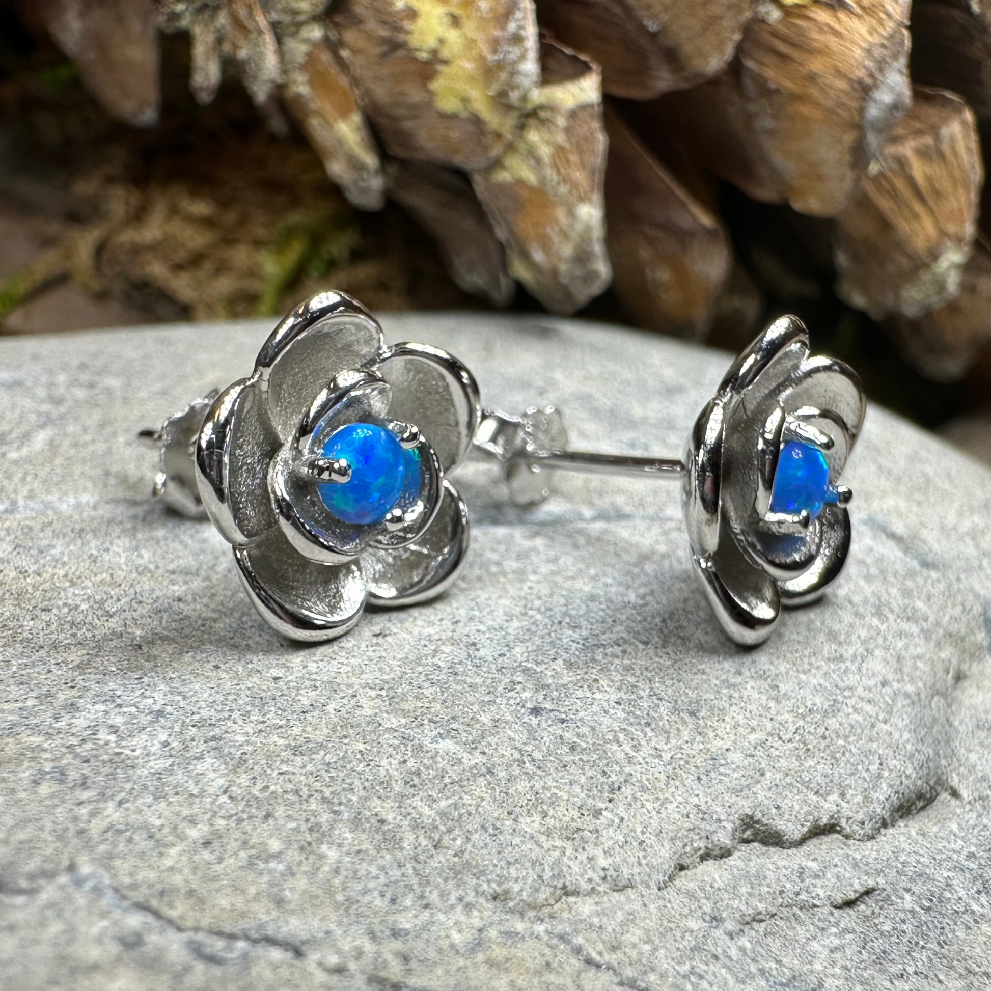 Wild Irish Rose Opal Earrings — view 4
