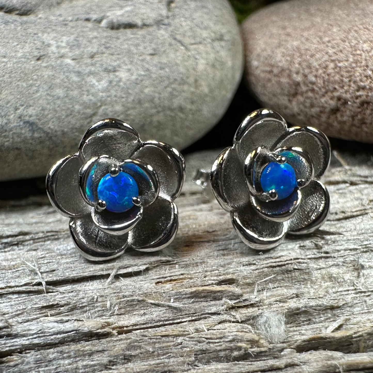 Wild Irish Rose Opal Earrings — view 2