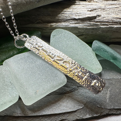 Load image into Gallery viewer, Irish Friendship Ogham Necklace - Made in Ireland
