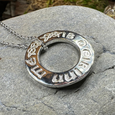Load image into Gallery viewer, I Am Of Ireland Gaelic Necklace

