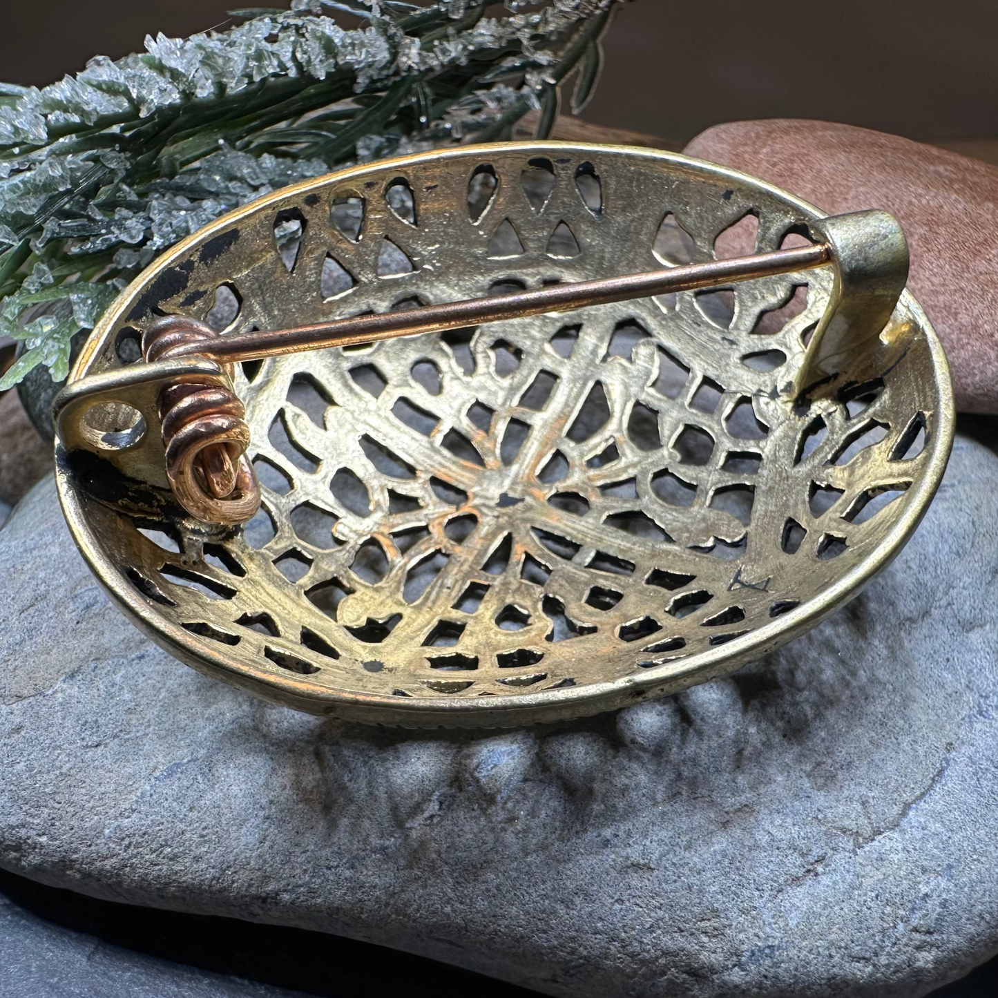 Large Akershus Viking Celtic Brooch - Bronze Historical Reproduction Pin — view 9