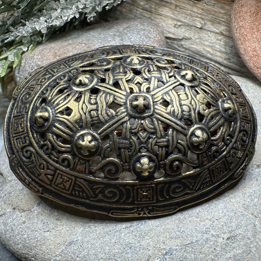 Klein Viking Celtic Brooch - Bronze Historical Reproduction Pin