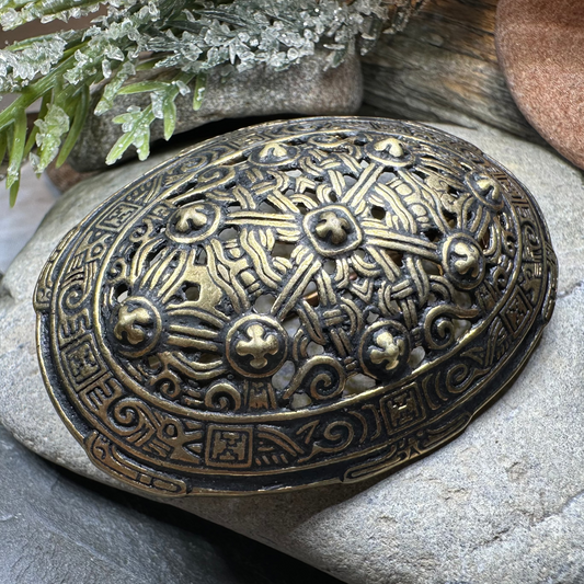 Klein Viking Celtic Brooch - Bronze Historical Reproduction Pin