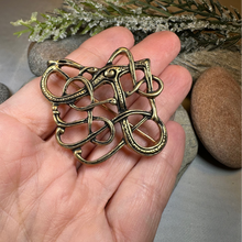 Load image into Gallery viewer, Trollaskogur Celtic Viking Brooch

