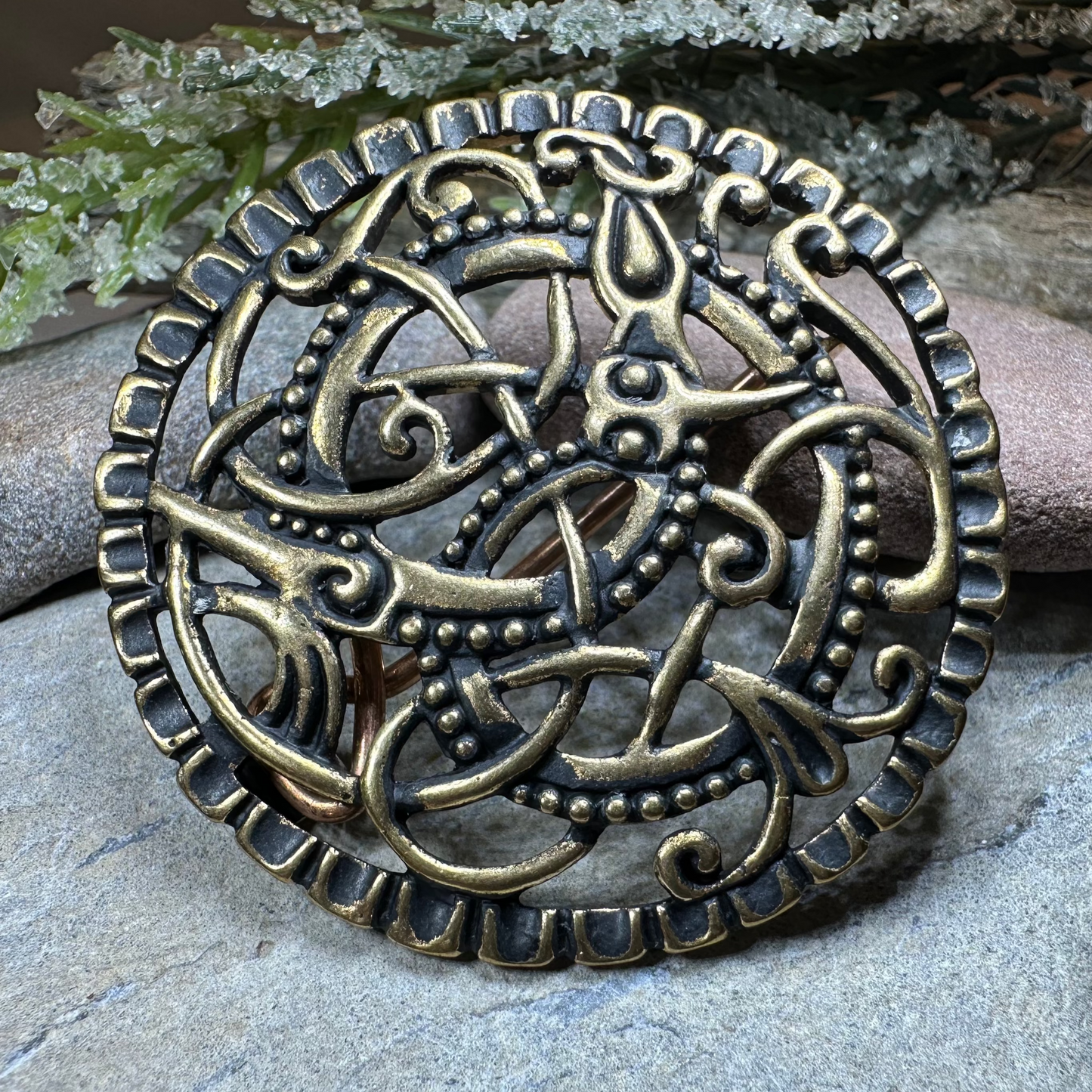 Pitney Celtic Viking Brooch - Bronze Historical Reproduction Pin