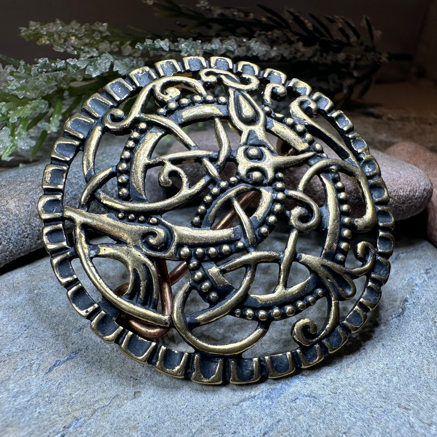 Pitney Celtic Viking Brooch - Bronze Historical Reproduction Pin