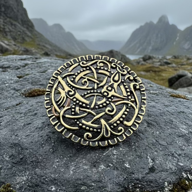Pitney Celtic Viking Brooch - Bronze Historical Reproduction Pin