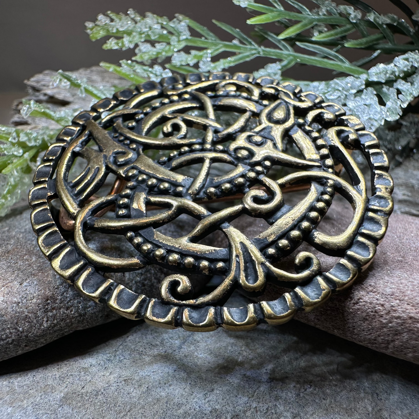 Pitney Celtic Viking Brooch - Bronze Historical Reproduction Pin