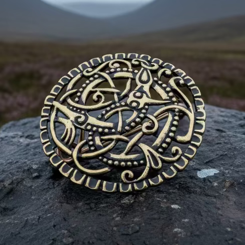 Pitney Celtic Viking Brooch - Bronze Historical Reproduction Pin