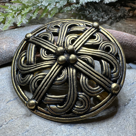 Borre Viking Brooch - Bronze Historical Reproduction Pin