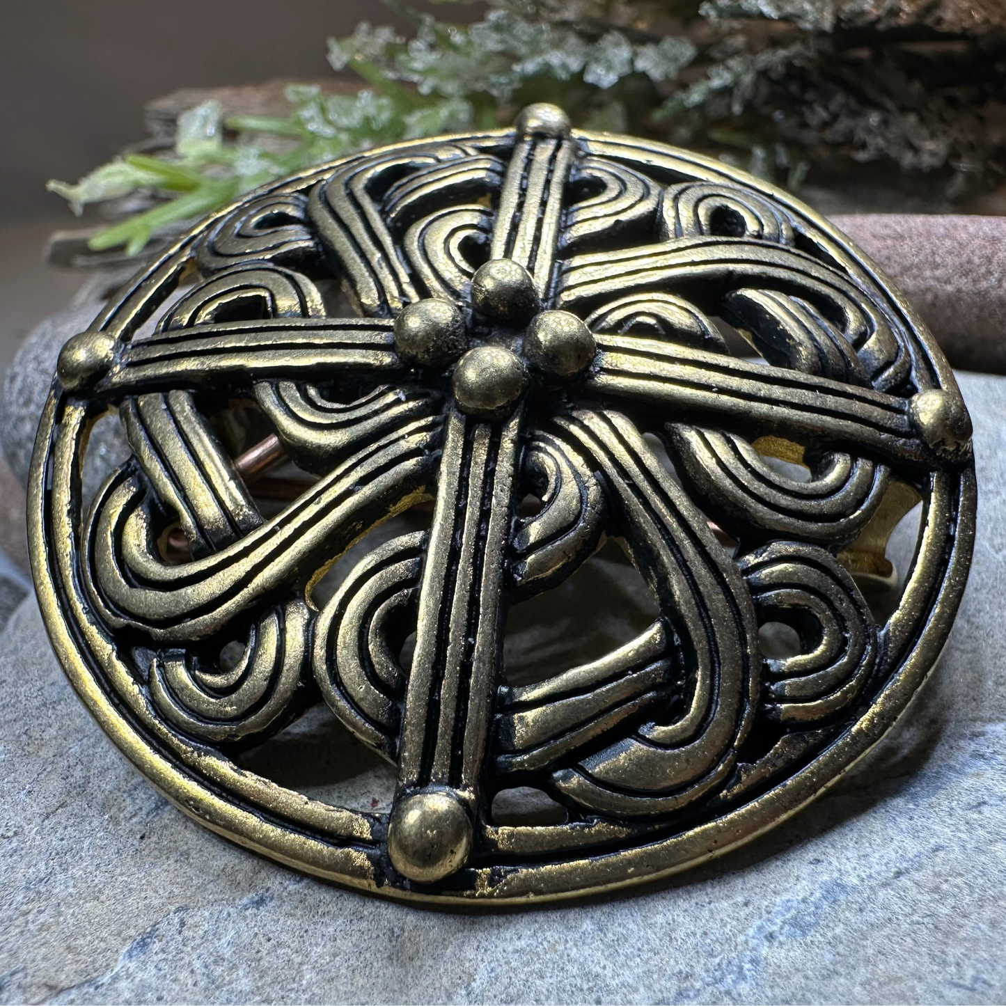 Borre Viking Brooch - Bronze Historical Reproduction Pin