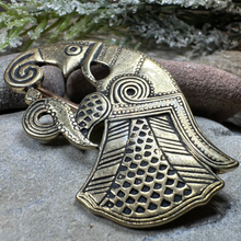 Load image into Gallery viewer, Vendel Raven Brooch
