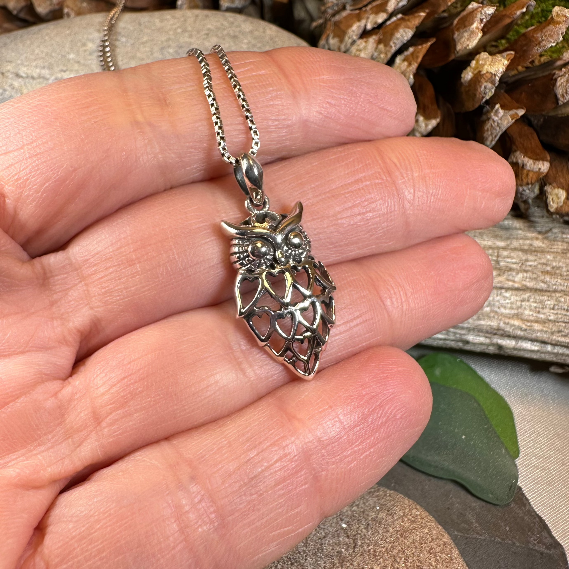 Eagna Owl Lover Necklace — view 4