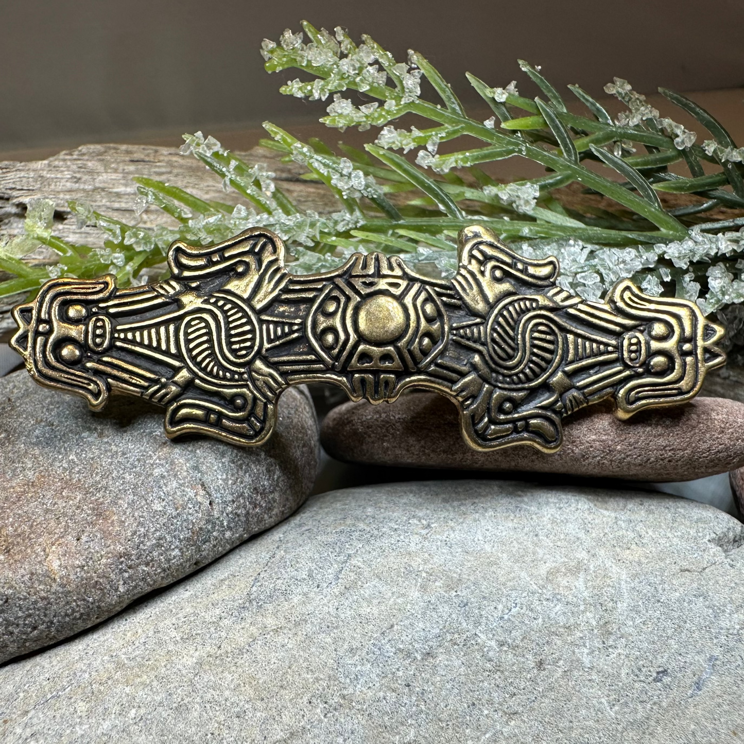 Birka Celtic Viking Brooch - Bronze Historical Reproduction Pin