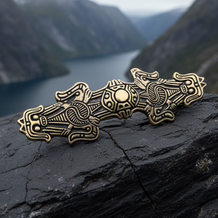 Birka Celtic Viking Brooch - Bronze Historical Reproduction Pin