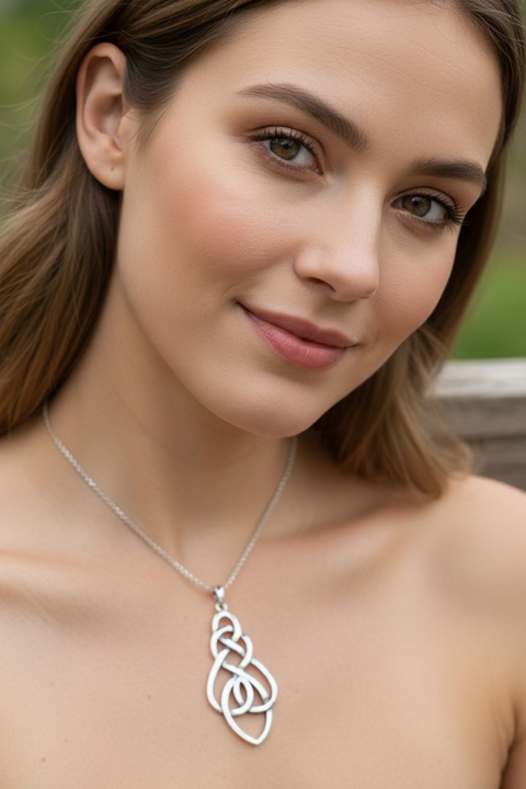 Load image into Gallery viewer, Infinite Love Celtic Knot Necklace
