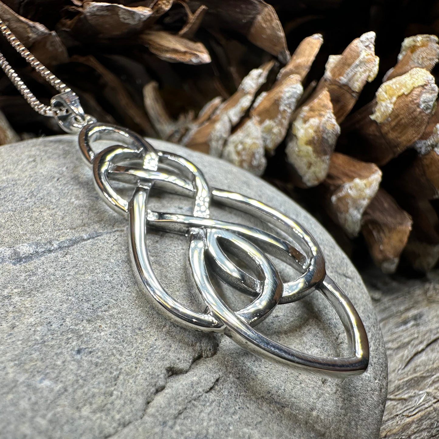 Infinite Love Celtic Knot Necklace — view 4