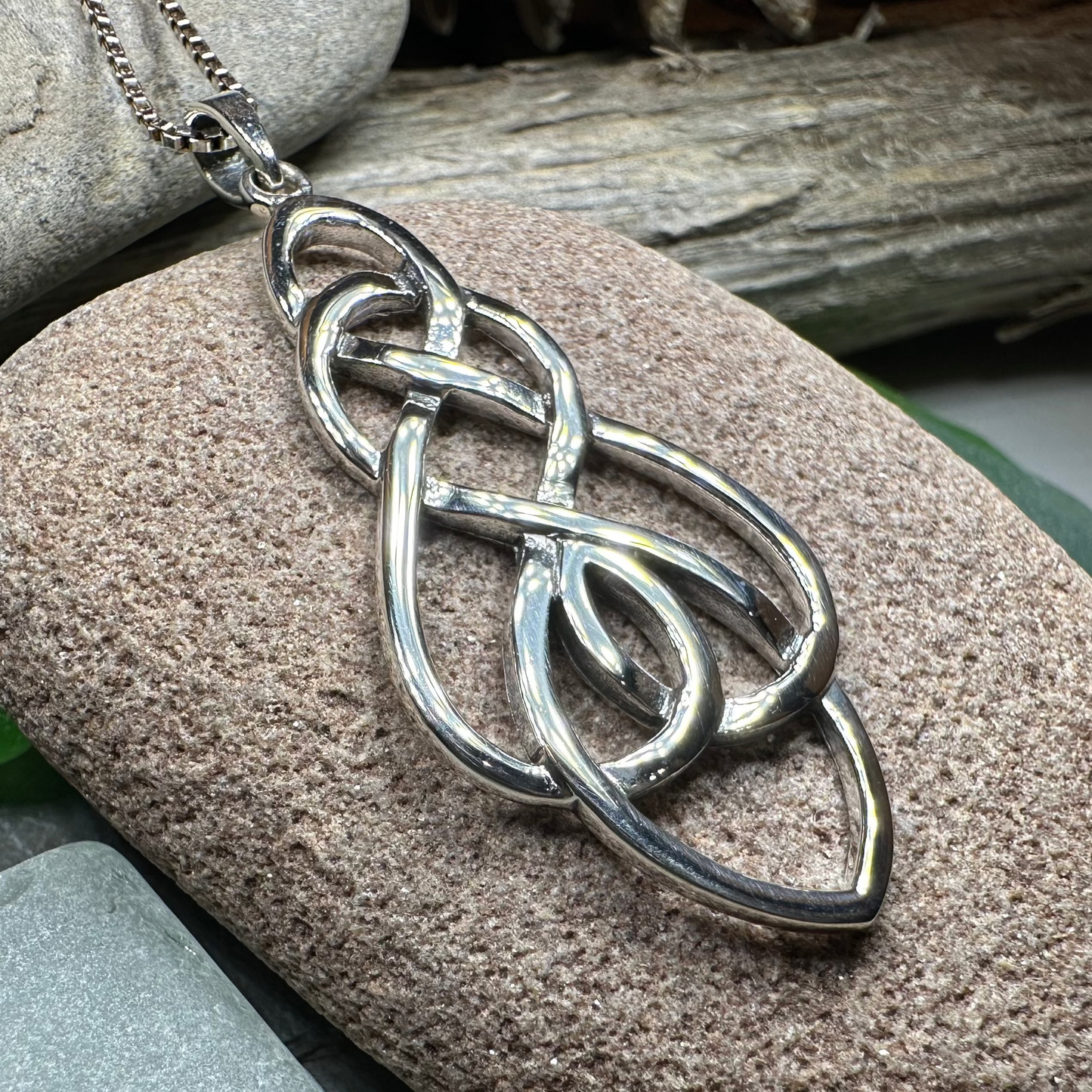 Infinite Love Celtic Knot Necklace — view 7