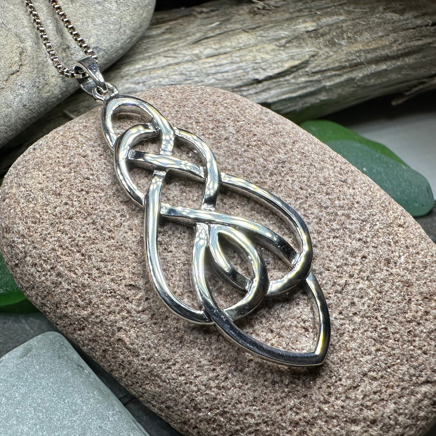 Infinite Love Celtic Knot Necklace — view 2