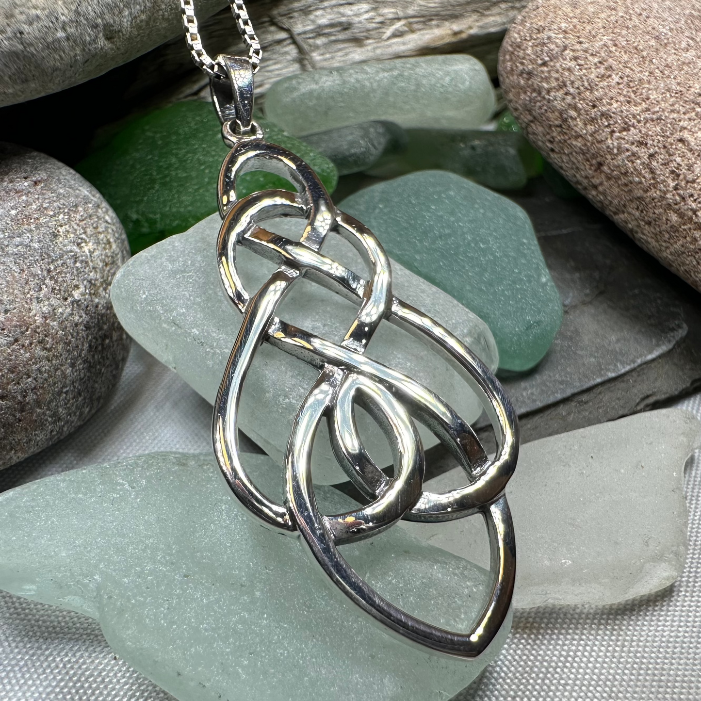 Infinite Love Celtic Knot Necklace — view 6