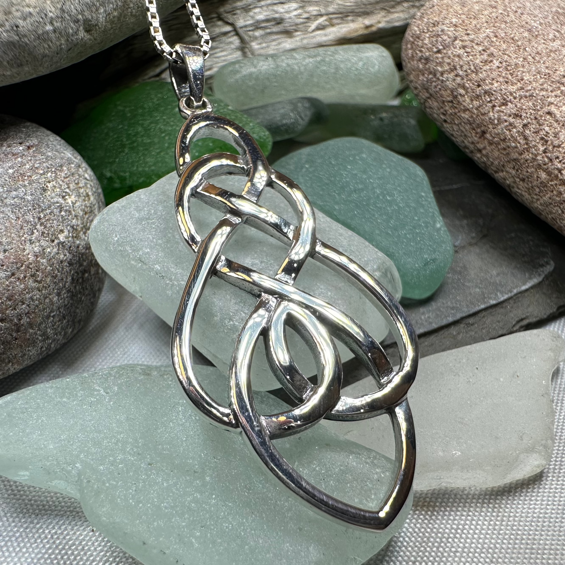 Infinite Love Celtic Knot Necklace — view 6