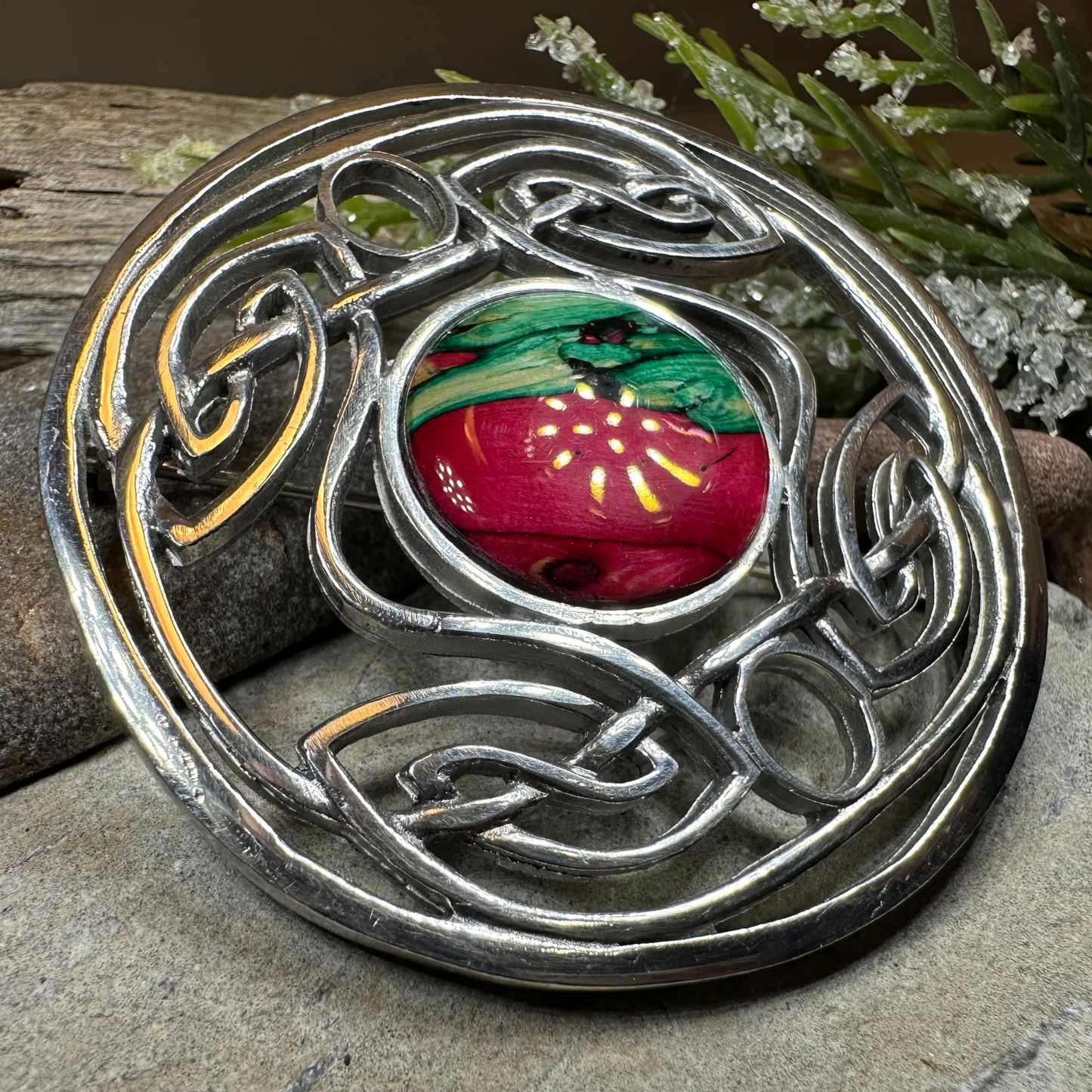 Heathergems Celtic Knot Brooch - Classic Scottish Jewelry — view 5