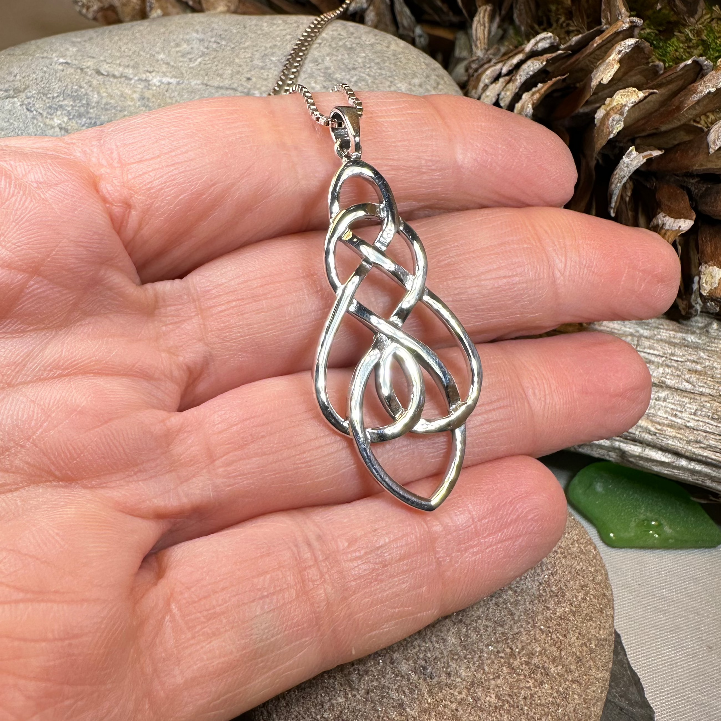 Infinite Love Celtic Knot Necklace — view 5
