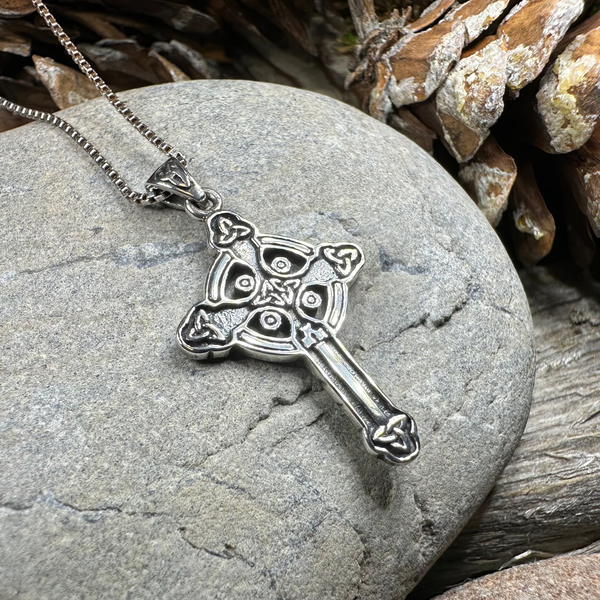 Chay Celtic Cross Necklace — view 8