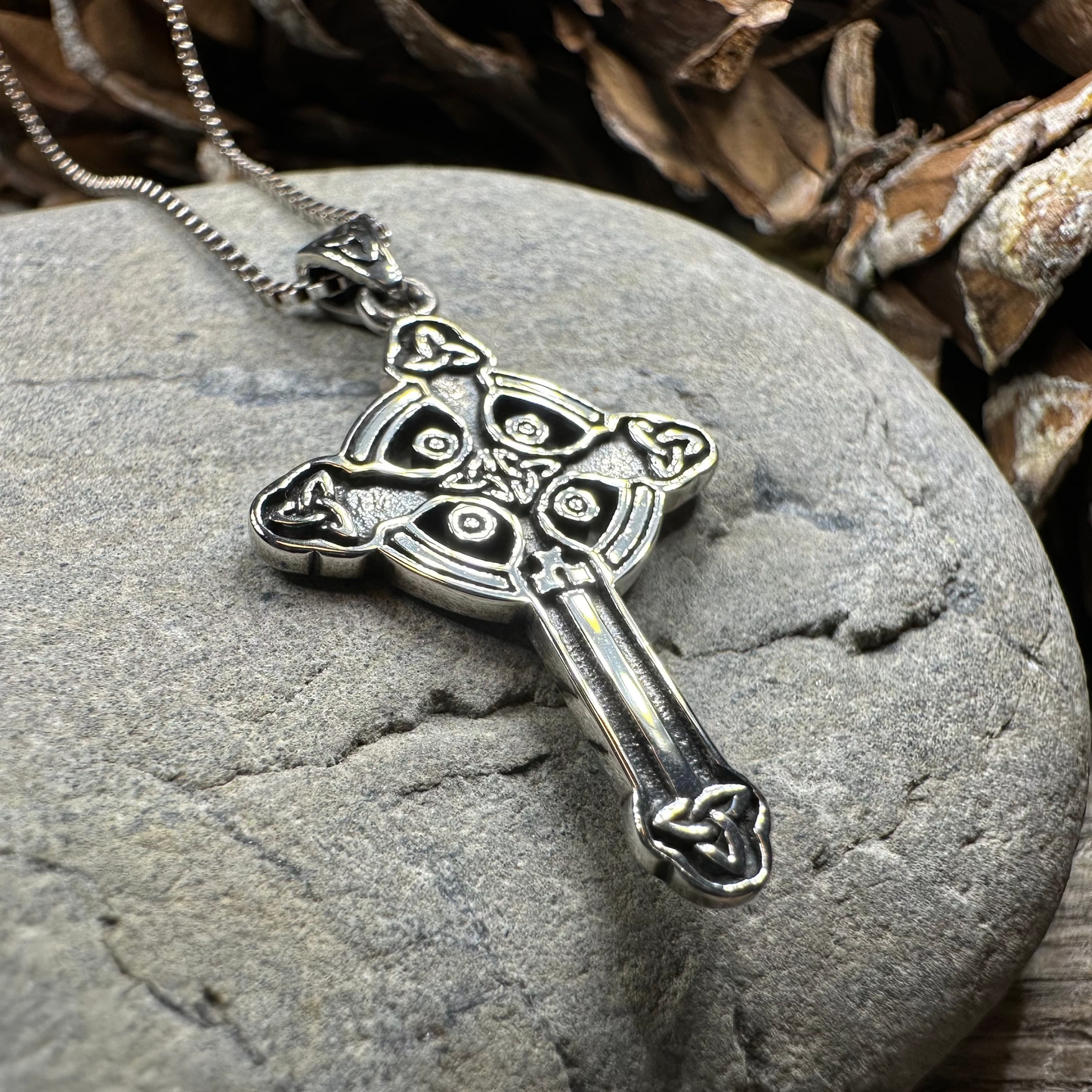Chay Celtic Cross Necklace — view 7