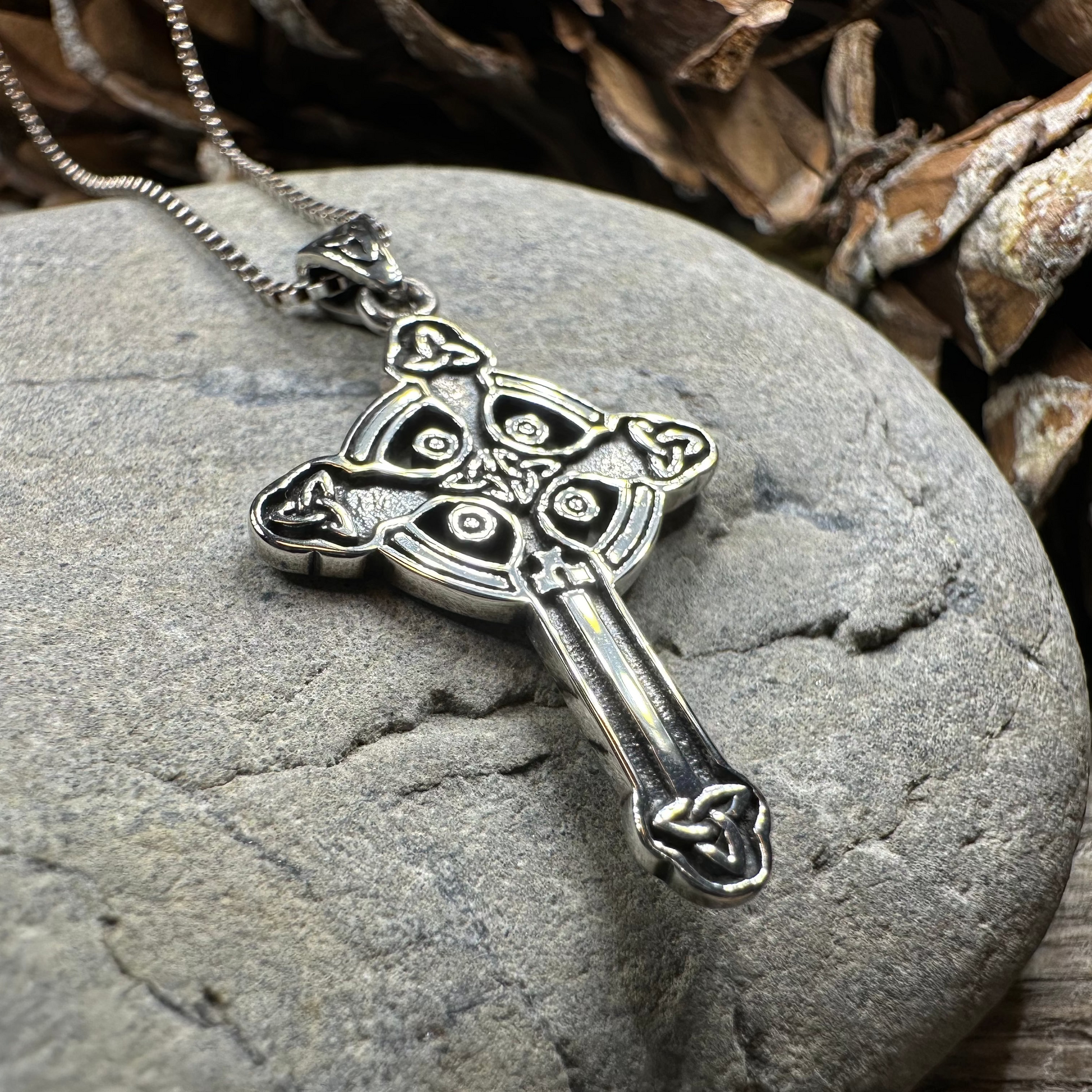 Chay Celtic Cross Necklace — view 7
