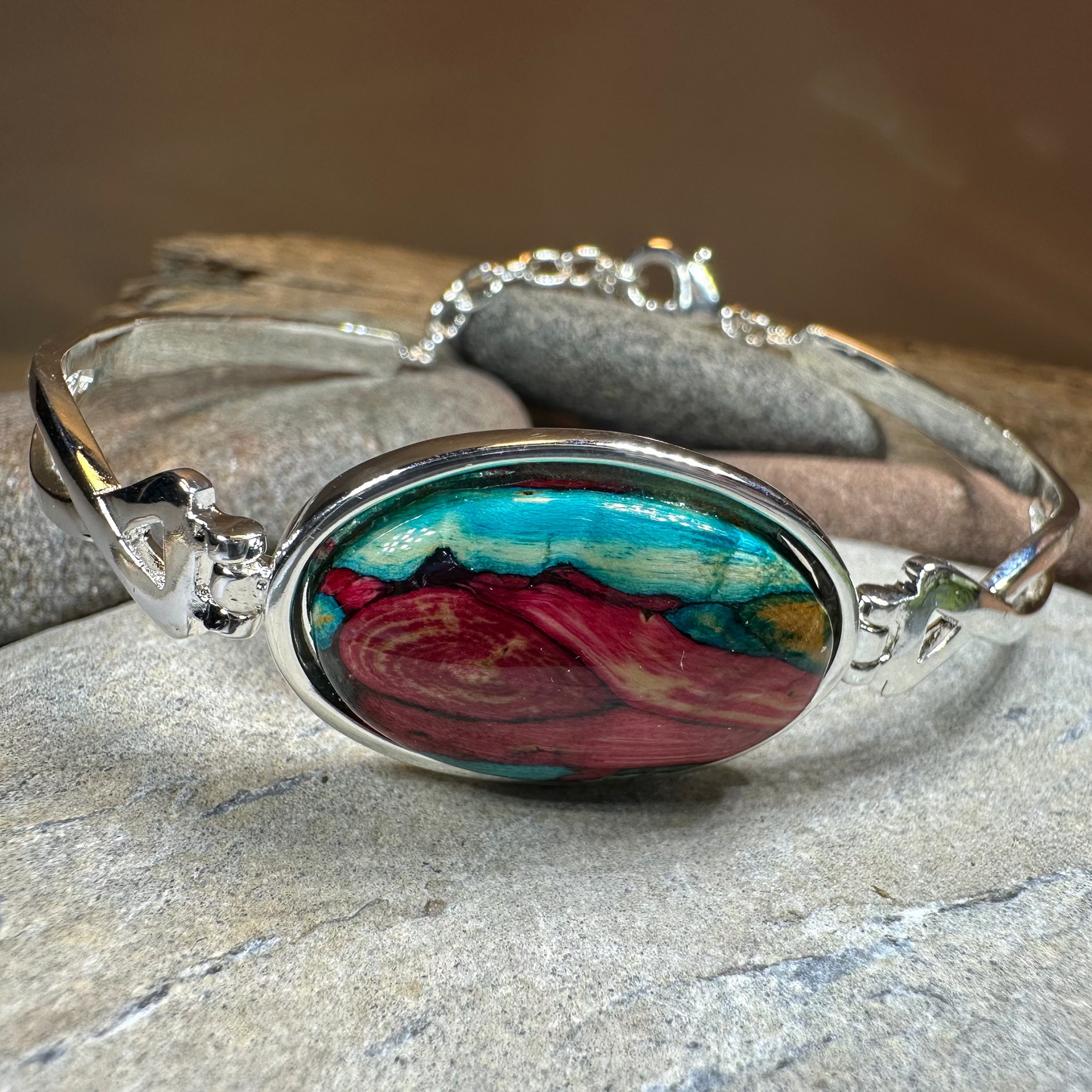 Heathergems Celtic Twist Bracelet - Handmade in Scotland