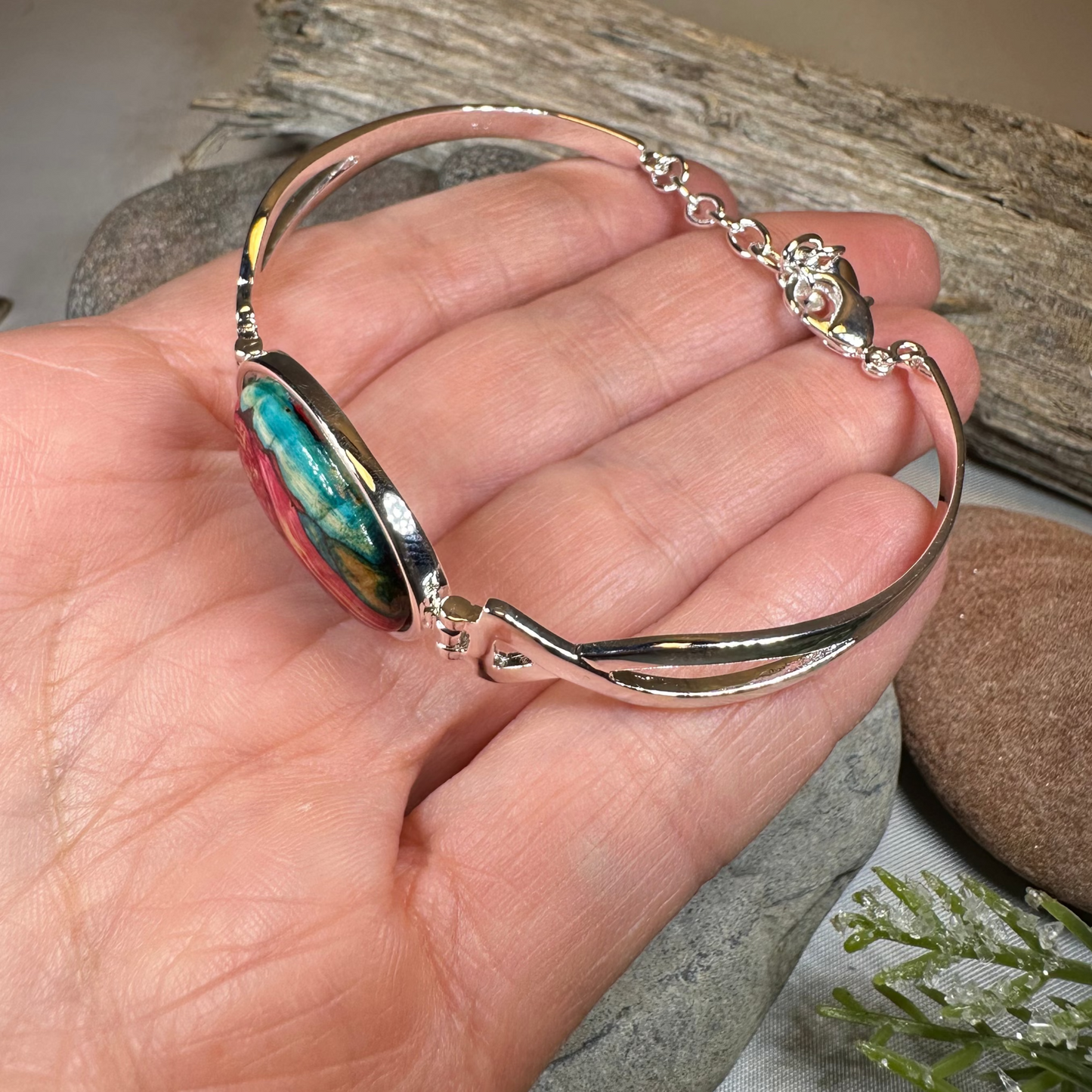 Heathergems Celtic Twist Bracelet - Handmade in Scotland