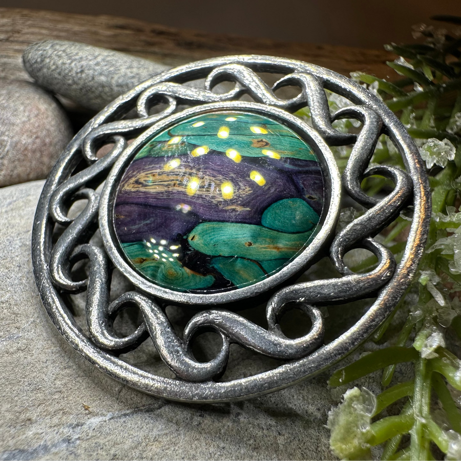 Heathergems Scottish Celtic Brooch - Handmade in Scotland